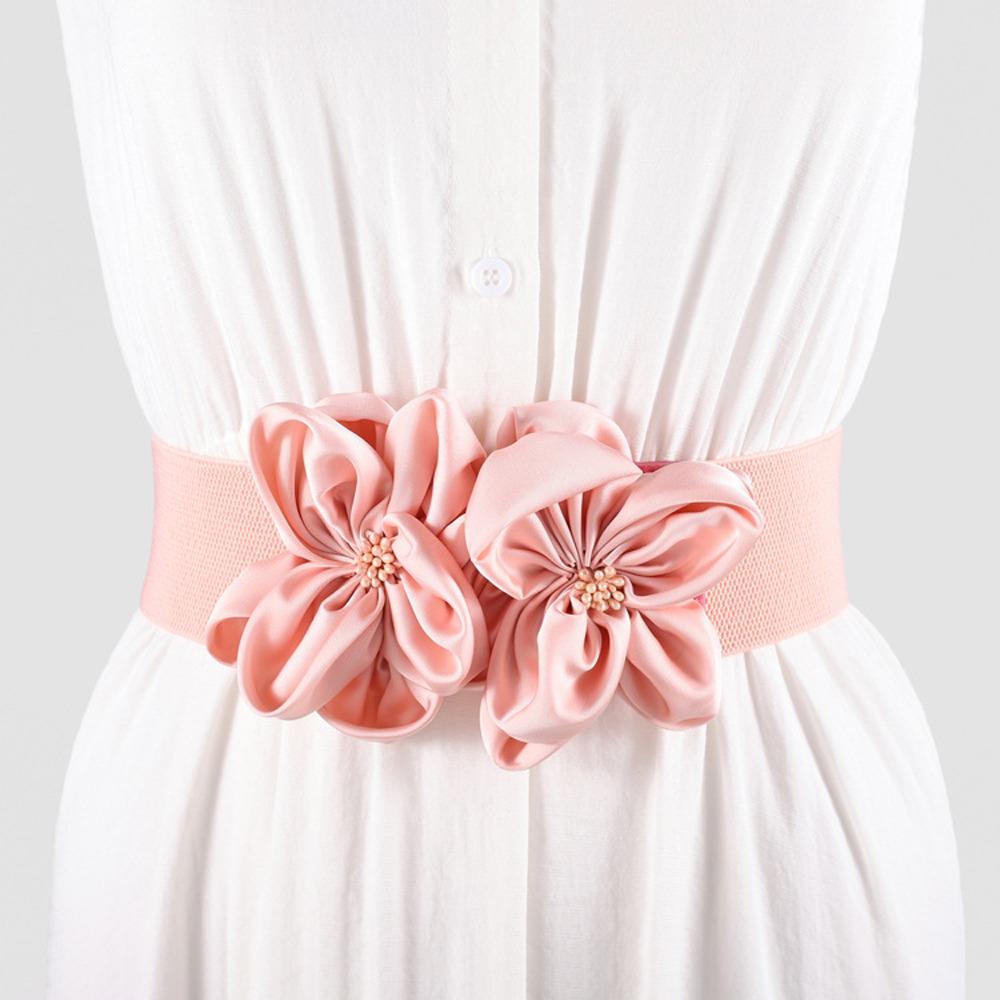 Floral Large Flowers Waistband Chic Ladies Dress Cummerbands  Skirt Dress Coat Decor Accessories