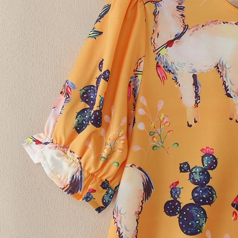 ZANZEA Lässige Bluse mit Rundhalsausschnitt und halblangen Ärmeln für Damen