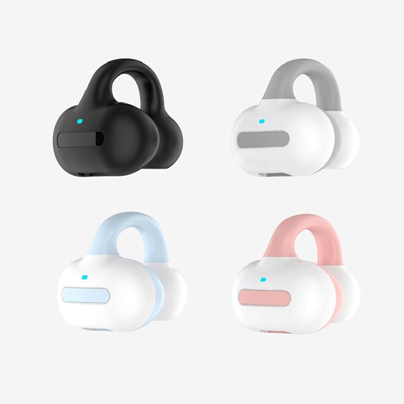 M-S8 Tws Wireless Bluetooth Headphones Bone Conduction Headset Hifi Stereo Music Ear Clip On Ear Earring Sports Earbuds With Mic