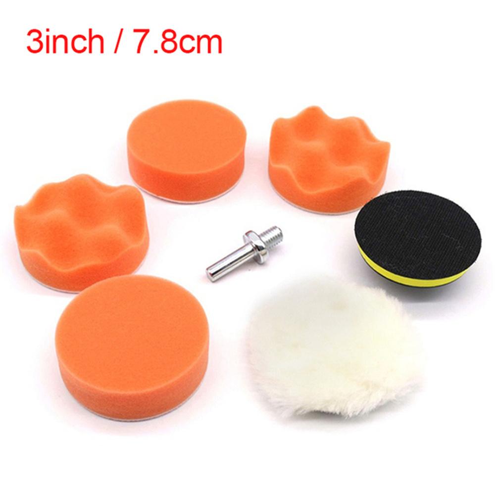 

7 шт. 3 /4 /5 /6 /7 набор автомобильных губок для полировки, адаптер для полировки воском, набор сверл для ухода за автомобилем, губка для полировки колес