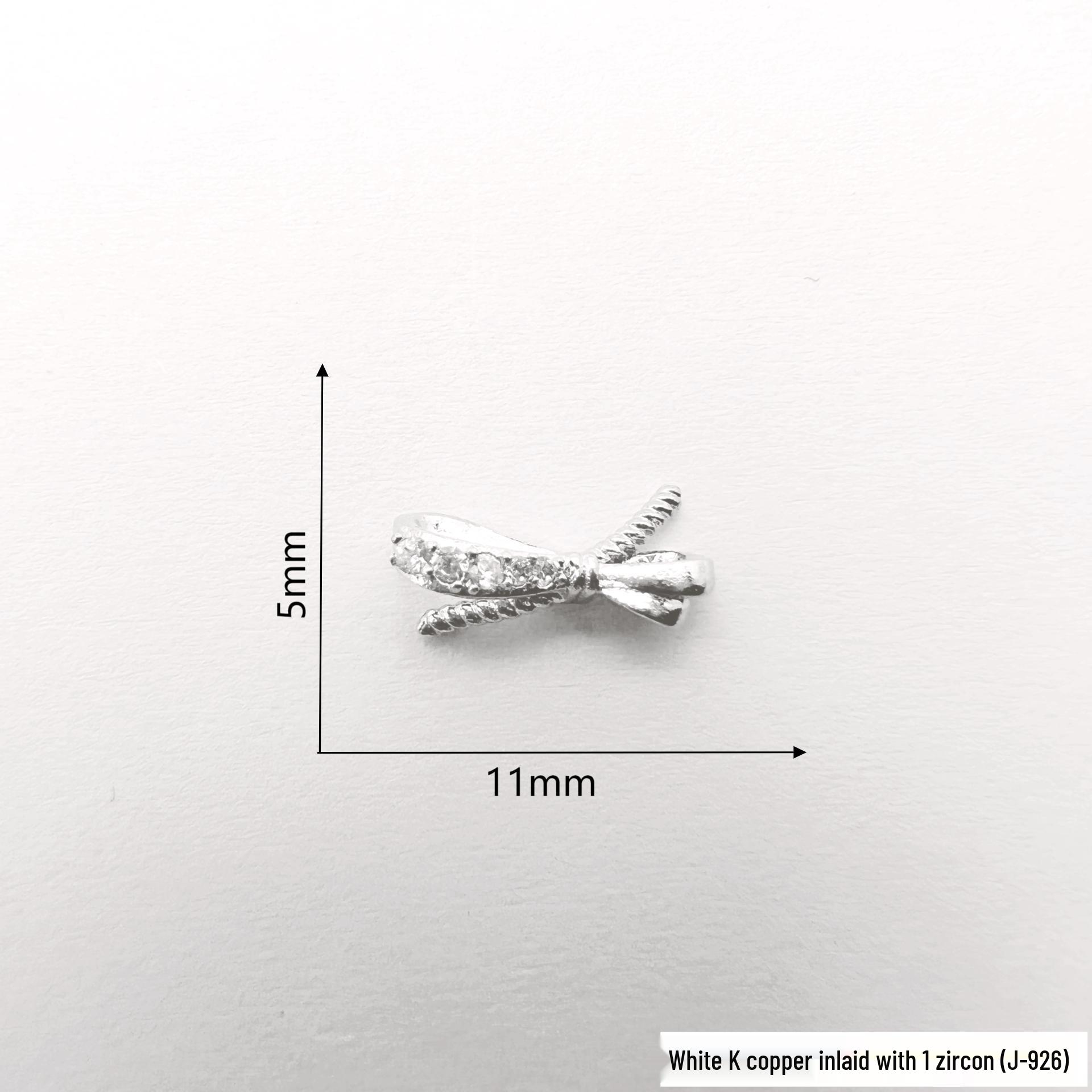 Silver Bowtie Moon Nail Art Alloy Jewelry