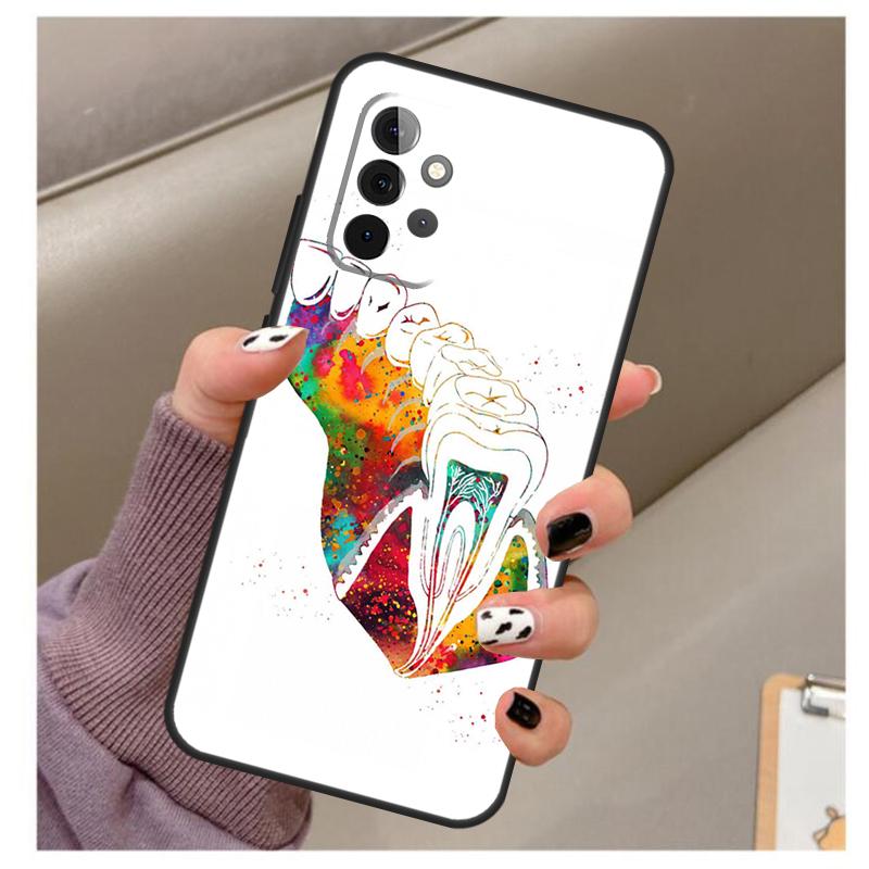 Die Zahnarzt Zahn Weiche Hülle Für Samsung Galaxy A32 A52 A72 A12 A42 A40 A50 A70 A03S A21S A52S A71 A51 Abdeckung