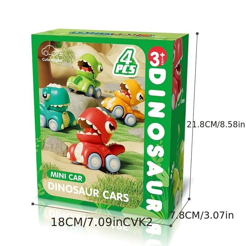 One Dinosaur Push Toy Car, Randomly Shipped In 4 Colors, Cartoon Vehicle, Children's Sports, Interactive Game, A Joyful Gift for Kids