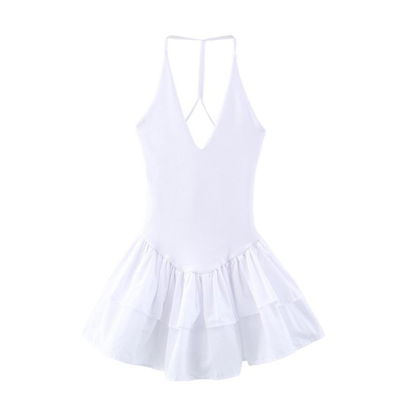 TAOP&ZA Jarní/Letní Dámské Sexy Patchworkové Halter šaty