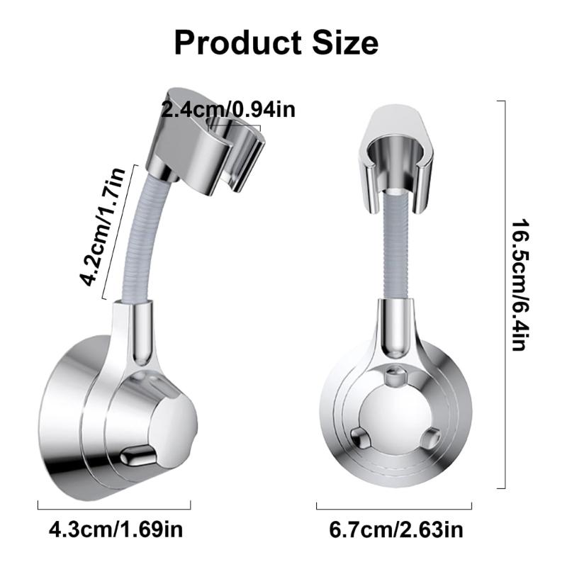 Industrial Grade Shower Head Holder Flexible Shower Head Holder Simple Installs