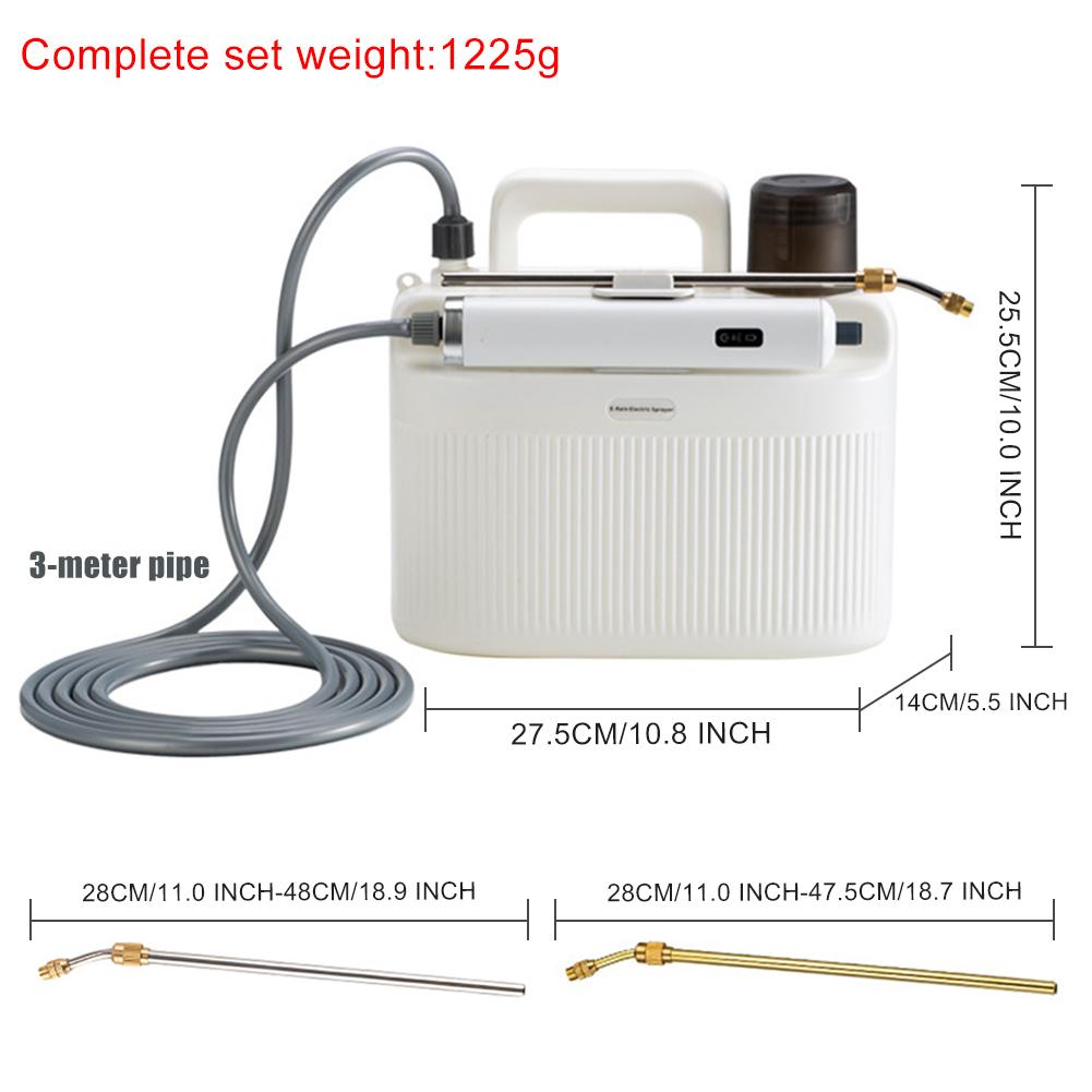 5L Electric Sprayer Built-in 2200mAh Rechargeable Battery Battery Powered Sprayer Pesticide Spray Watering Flower Electric Tools