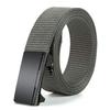 Men'S Toothless Automatic Buckle Woven Canvas Belt Belt Casual Nylon Tactical Pants Belt Military Training Outdoor Belt