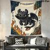How to Train Your Dragon Wall Tapestry Aesthetic Wall Hanging Printed Fabric Blanket Decorative Tapestries for Bedroom Living Room Home Decor