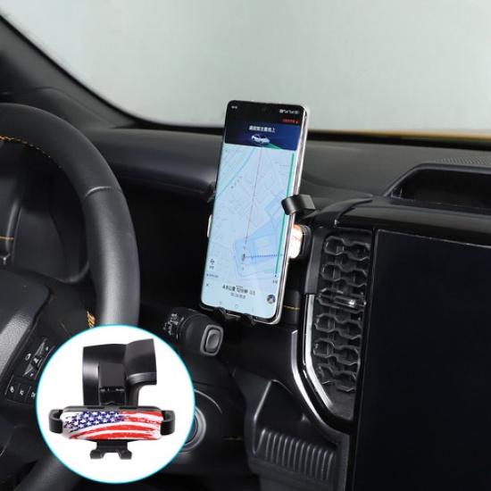 Držák telefonu na palubní desku auta Stojan na telefon S úložným boxem pro Ford Ranger Raptor -24