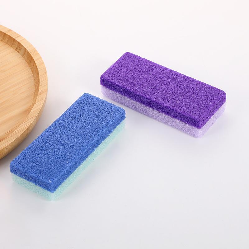Purple And Blue Two-color Sharpening Stone Household Beauty Stone Exfoliating Dead Skin Stone Callus Grinding Foot Tool