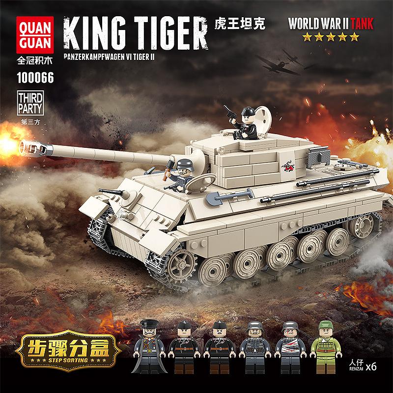 Tank Building Block Model Compatible Lego Small Particle Figurine Boy Toy