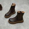 New Round Toe Thickened and Warm Thick-soled Mid-calf Women's Boots Made of Cotton Shoes