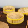 1Pc 5-6.5 Inch Cook Sticky Rice Chinese Food Making Handmade Steamer Basket With Lid Bamboo Kitchen Cookware Dumpling Steamer