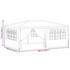 Professional Party Tent with Side Walls 4*6 M Blue 90 G M²
