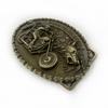 Zinc Alloy Wolf Head Belt Buckle - Western Cowboy Style