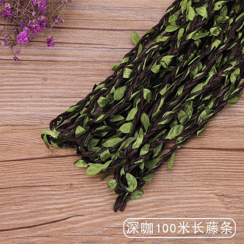 Frânghie de cânepă Frânghie de viță de vie Perete foto Frunză verde Ratan împletit Handmade Bricolaj Creativ Frânghie decorativă Frânghie groasă cerată