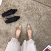French Retro Bag Head Sandals Women's 2025 New Bow Mesh Mary Jane Single Shoes Summer Wear High-heeled Sandals