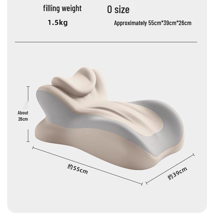 Washable Multi-Functional Neck & Lumbar Support Pillow with Cervical Spine Protection, for Side Sleeping & Maternity Use