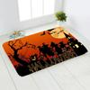 1/2/4PCS Halloween Funny Decoration Door Mat Skull Indoor Entrance Floor Doormat Non Slip Halloween Decor Rubber Welcome Mats