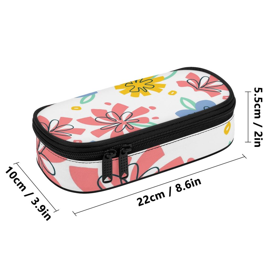 Pen Case Multi Compartment 300D Polyester Zipper Closure with Pen Slot Board Mesh Pocket and Large Storage Section for Boys Girls