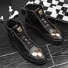 Newest Men Casual Shoes Men Ankle Boots Winter High-Cut Leather Sneakers Platform Skate Running Sport Shoes Boots Footwear