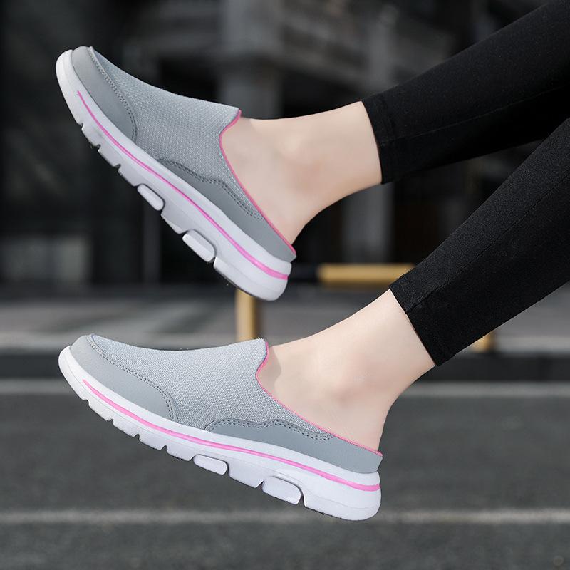 Large Size Couple Baotou Drag Summer Sports Foot Cover Casual Slippers Men's Home Outdoor Fashion Half Tray