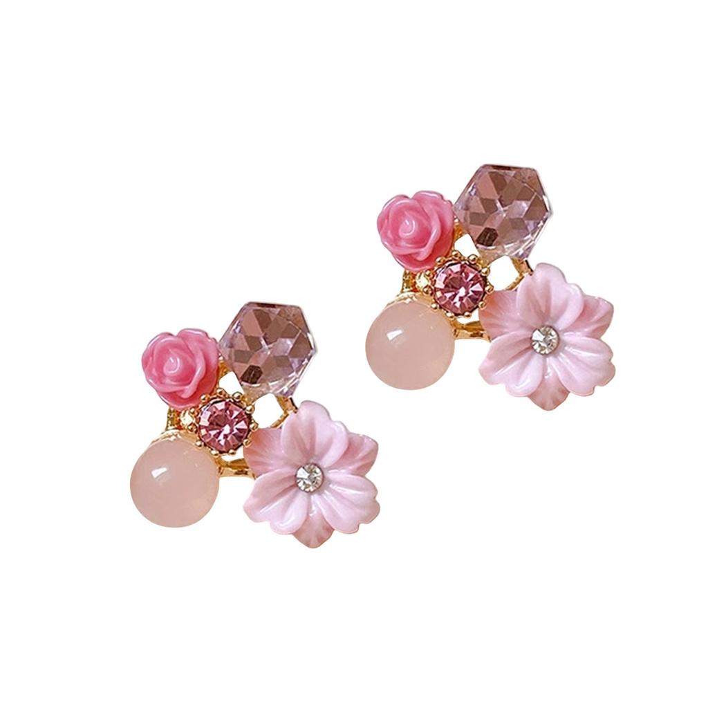Vintage Crystal Flower Earrings, Earrings, And Gentle Earrings