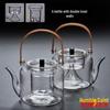 Qianxing Japanese Style High Borosilicate Glass Dual-Use Teapot