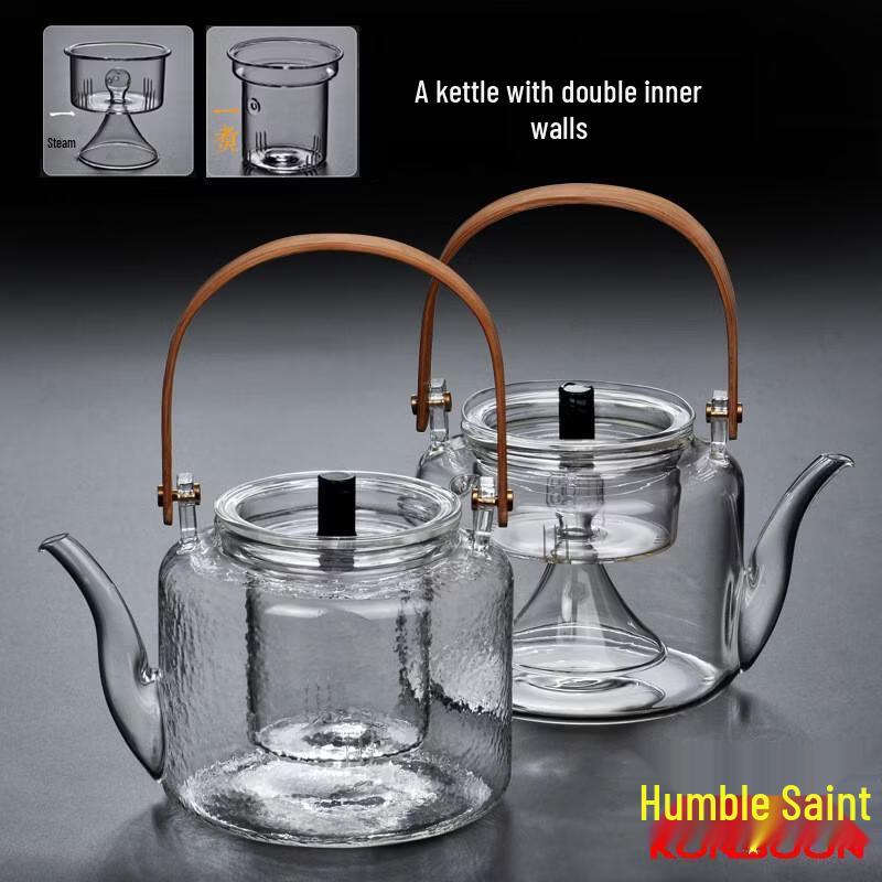 Qianxing Japanese Style High Borosilicate Glass Dual-Use Teapot