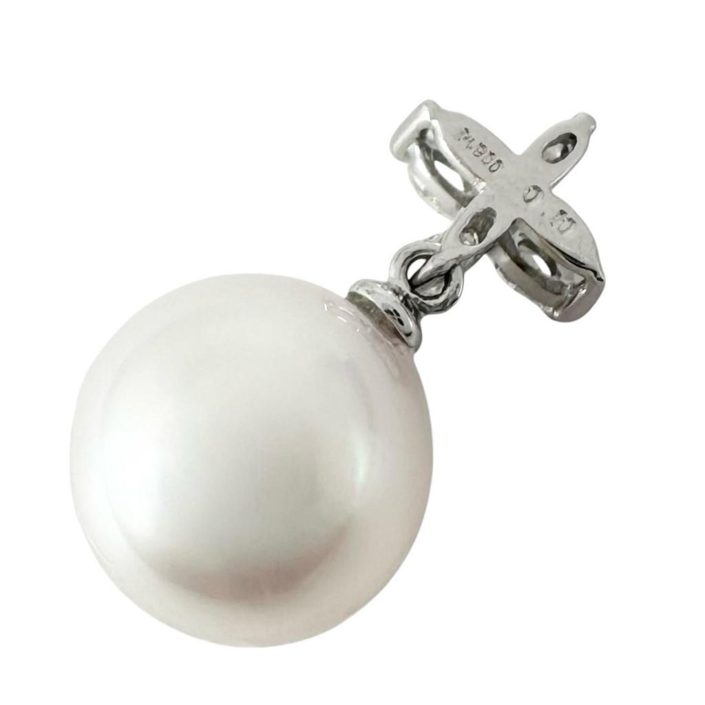 Pendant top Silver Women Pearl used