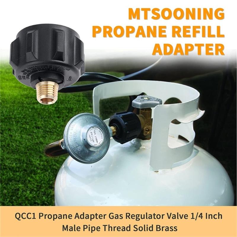 QCC1 Propane Refill Adapter Convenient Camping Accessory QCC1 Propane Adapter Cooking Supplies for Outdoor Activities