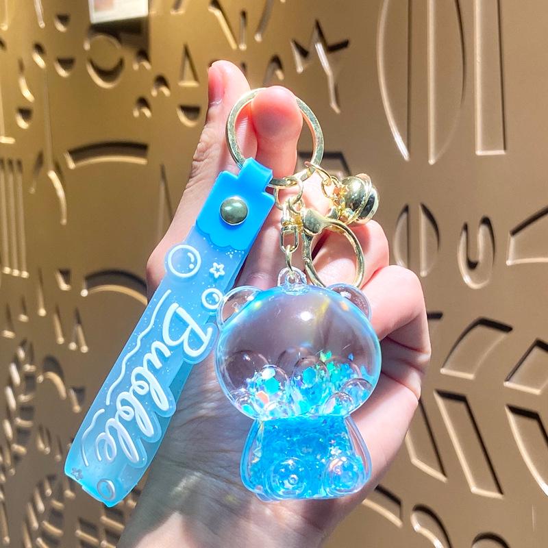 Acrylic Mahjong Sand Keychain - Elegant Car & Bag Pendant Gift