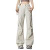 Inotenka Cargo Long Work Baker Loose Commuting Women's Wide-Leg Pants, Pants, 100% Cotton, Leg-Slimming, Outdoor, Streetwear, Pants, Casual, Fit,