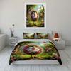 Fluffy Flower Spirit Smiling Stroll Printed Duvet Cover Set1 Duvet Cover+2 Pillowcasemulti Size Bedroom Bedding Decor