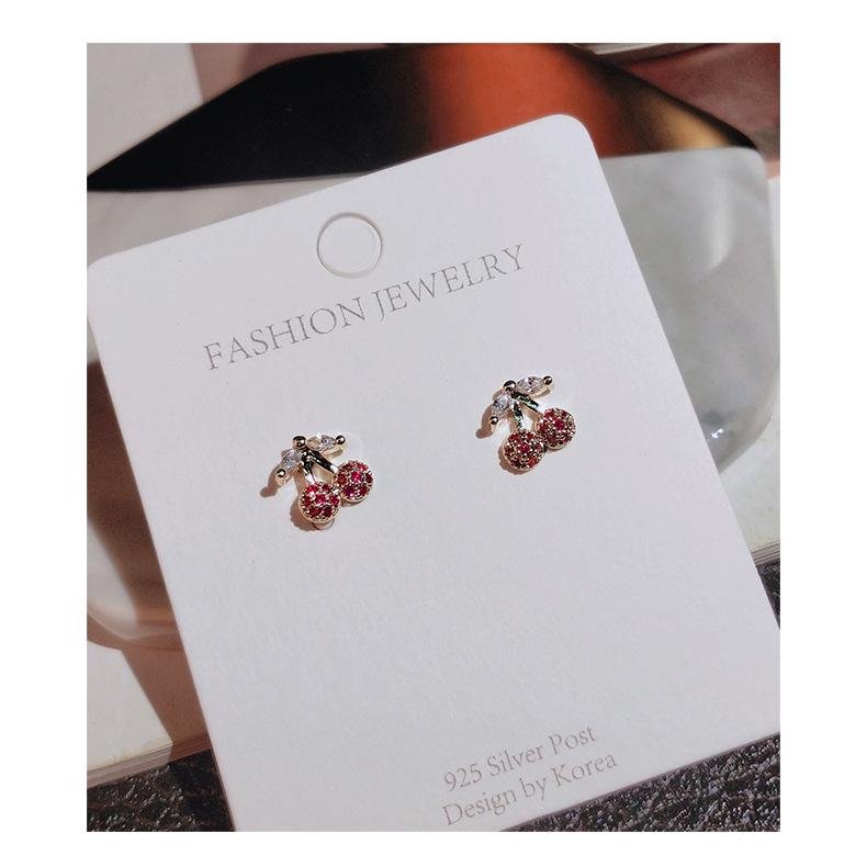 Ear Piercing Earrings for Women's Temperament  Sterling Silver  Simple  Small and Cold Style Earrings