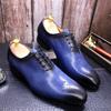 Leather shoes men's hand-polished leather men's shoes pointed business casual leather shoes men's