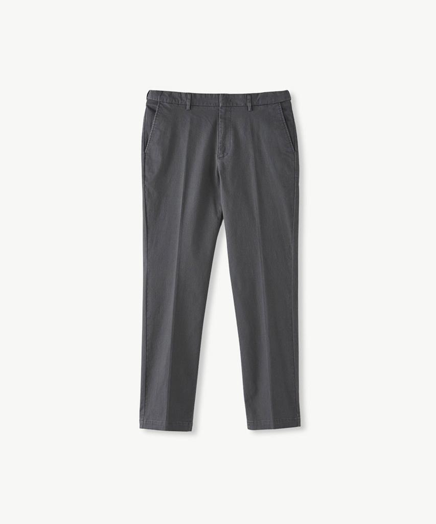STCO Diems [Hidden Band] Bio-Washed Chino Pants Charcoal (Tapered Fit)_Dpavz02Csg