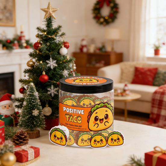 Positive Taco Jar 60 Emotional Support Affirmation Cards Christmas Stocking Stuffers Birthday Gift for Women Men Friends Teens Coworkers Teachers