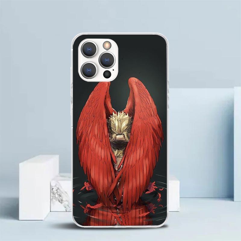 

Hawks MHA My Hero A-Academy Phone Case For IPhone 16 17 Air 16E 15 14 Plus 13 Mini 12 11 Pro Max 7 8 + SE 2020 Soft TPU Back Cov iPhone 11