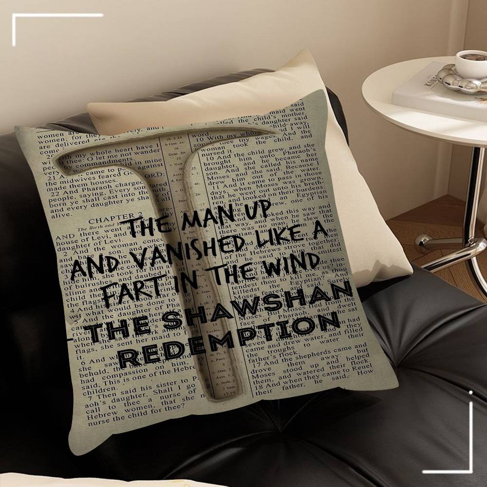 

80s Movie Shawshank Redemption Cushion Cover Car Throw Pillow Case For Sofa Car Christmas Gift 30x30 cm