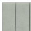 Bed Frame without Mattress  Hanko  Light Grey 100x200 cm Velvet