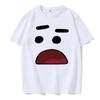 Unisex Herren Regular Slim Fit Cartoon-Print Streetwear Sommer Herren Kurzarm T-Shirt Herren Top