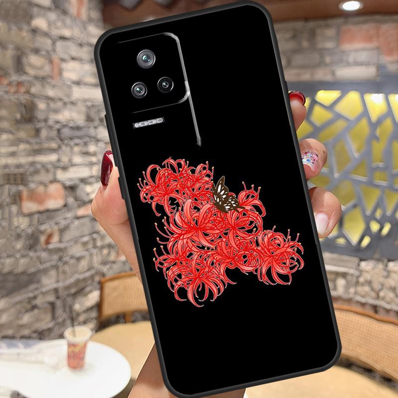 Lycoris radiata For POCO F5 C40 F3 X4 F4 GT M4 M5 X3 X5 Pro Case For Xiaomi 12T Pro 11T 11 12 Lite 13 Ultra