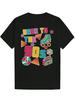 Retro 90s Graphic T-shirt - Black Vintage 'Back To the '90s' Tee with Cassette