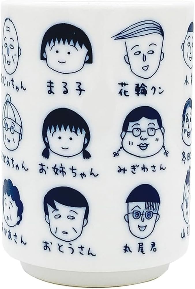 

Tees Factory Chibi Made in Maruko-chan Maru-chan Teacup, Group, 220ml, Japan, CM-5536040SH білий