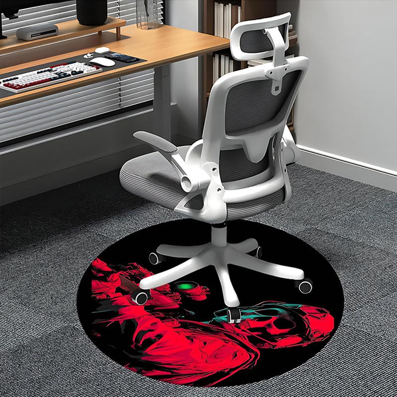 

Skull Soldier,Future Warrior Chair mat Round Rug Office carpet, Non slip, Suitable for Living Rooms, Bedrooms Decor 1205554a 80cm by 80cm