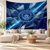 Manchester City Wall Tapestry, Soft Fabric Wall Hanging, Decorative Backdrop For Bedroom Home Wall Art