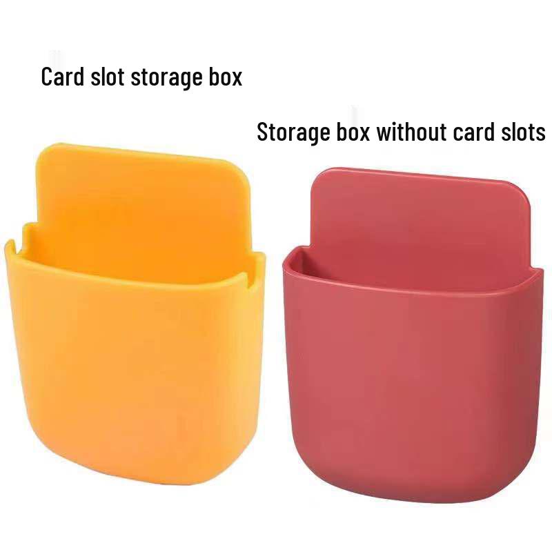 Punch-Free Wall-Mounted Remote & Phone Charging Storage Box