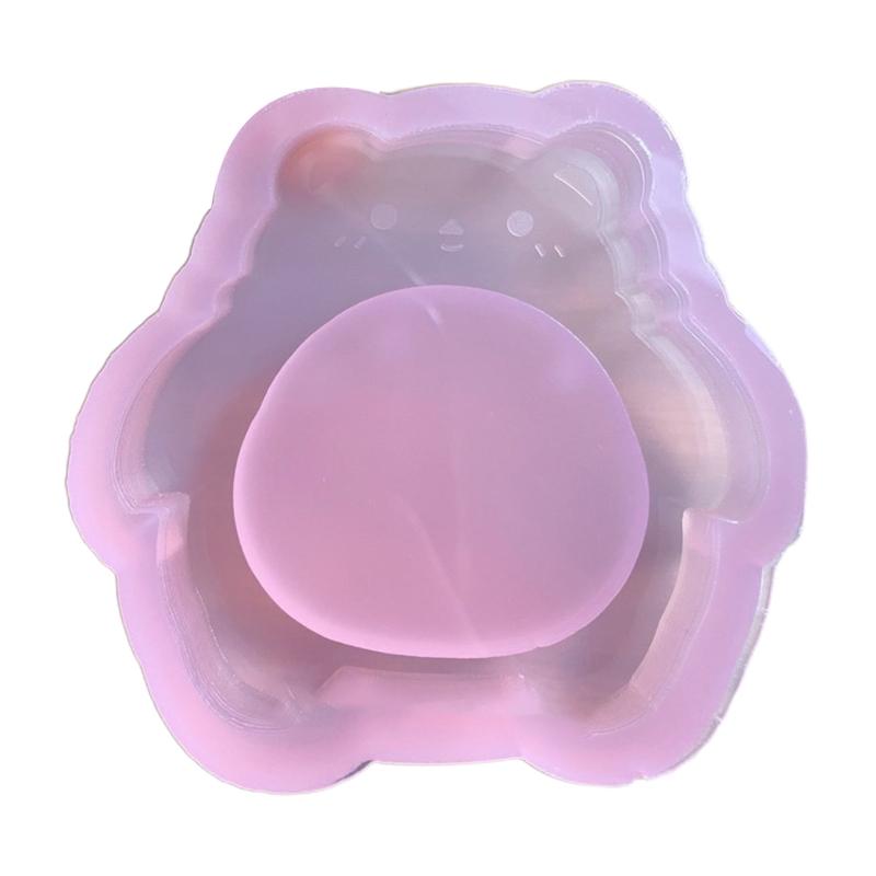 

DIY Little Bear Pig Quicksand Silicone Epoxy Mold DIY Keychain Pendant Jewelry Crafting Mould for Valentine Love Gift L