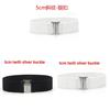 Fashion Womens Wide Elastic Leather Belt Metal Buckle For Dresses And Casual Wear